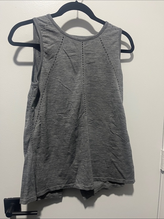 Athleta Tops - Athleta Grey Perforated Performance Tank